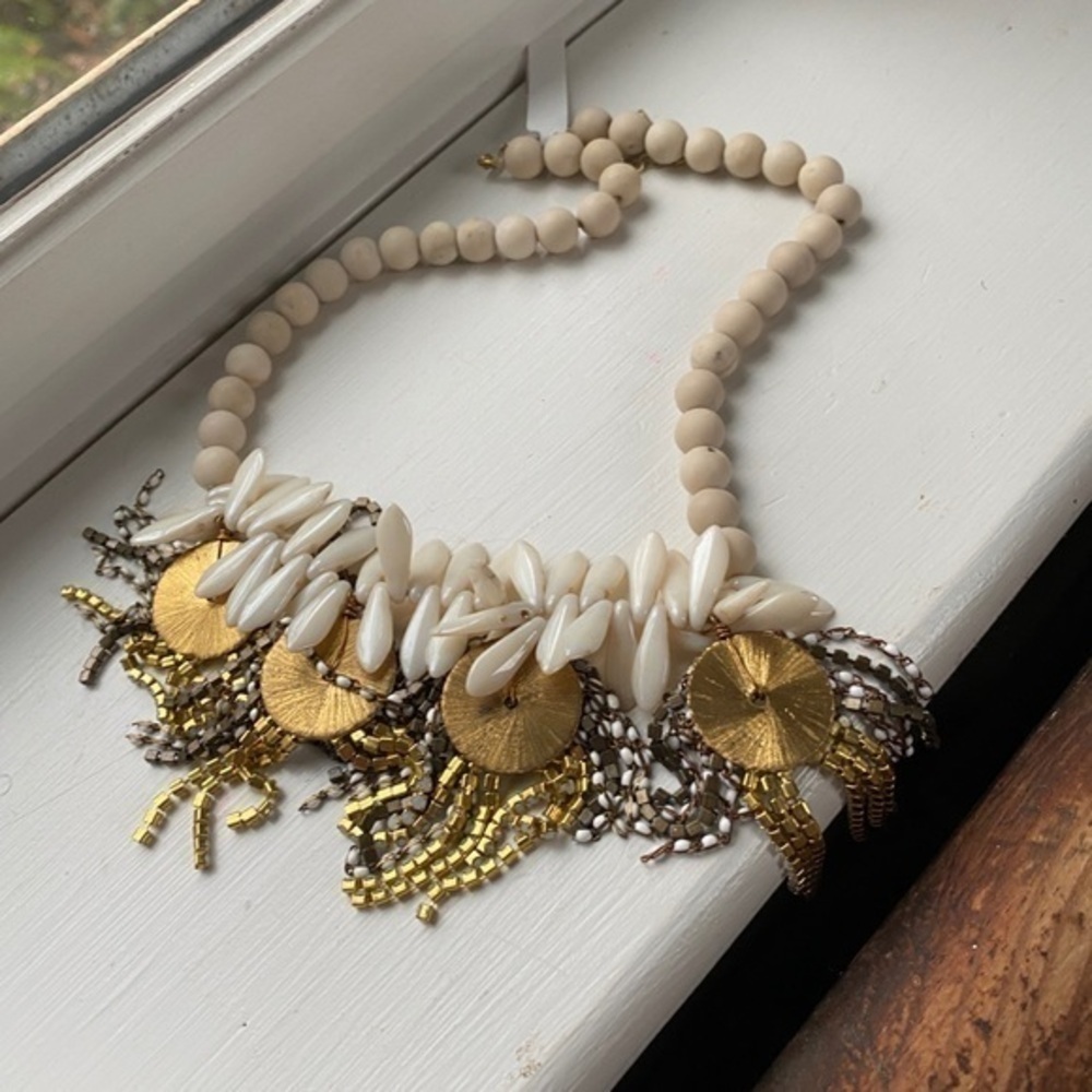 Anthropologie Serefina Beaded Statement Necklace